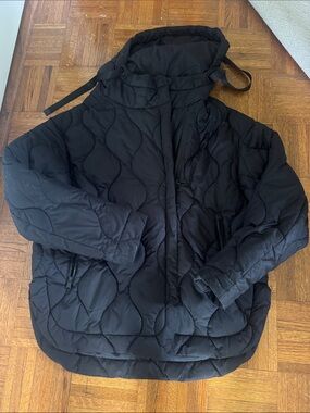 Anr+ Alp N Rock Black Quilted Hooded Puffer Jacket